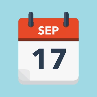 Calendar icon showing 17th September